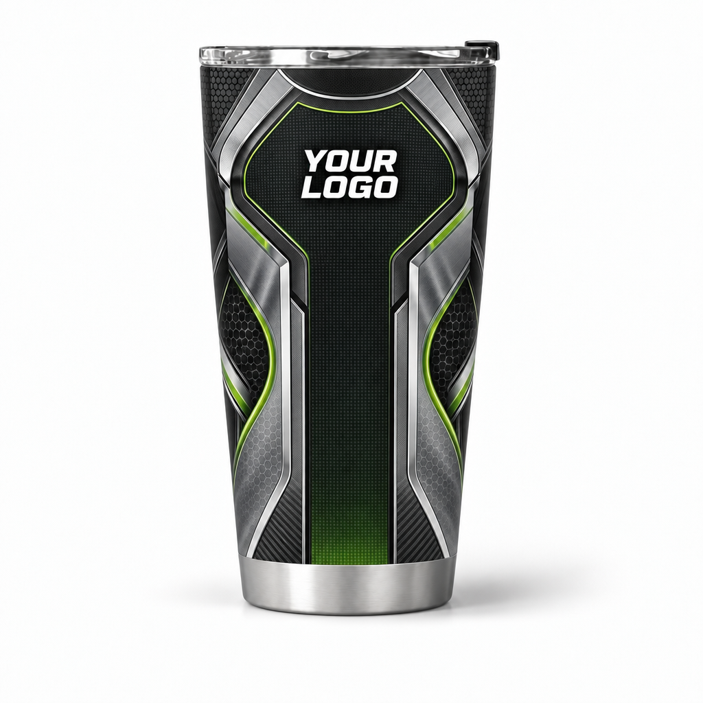 HTJS022 personalized tumbler 20oz front product mockup