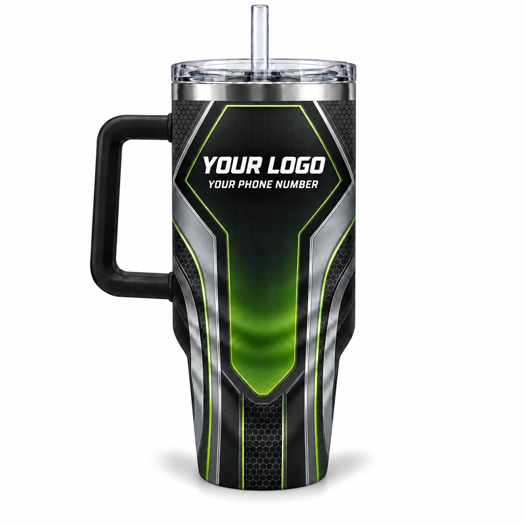 HTJS022 personalized tumbler 40oz back product mockup