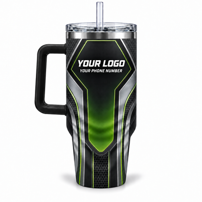 HTJS022 personalized tumbler 40oz back product mockup