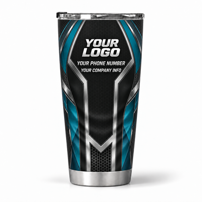 HTJS023 personalized tumbler 20oz back product mockup