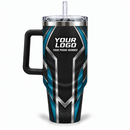 HTJS023 personalized tumbler 40oz back product mockup