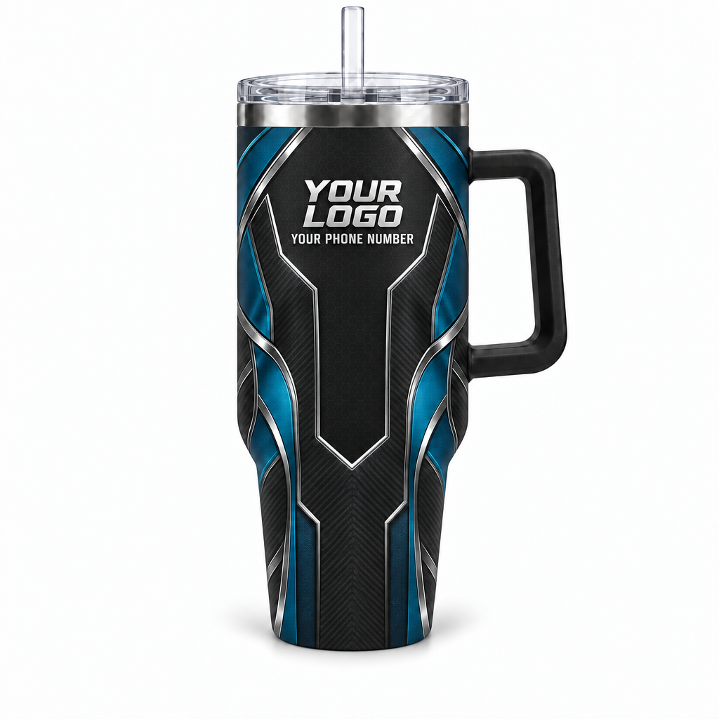 HTJS023 personalized tumbler 40oz front product mockup
