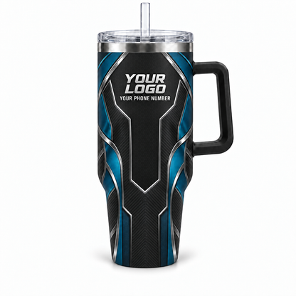 HTJS023 personalized tumbler 40oz front product mockup