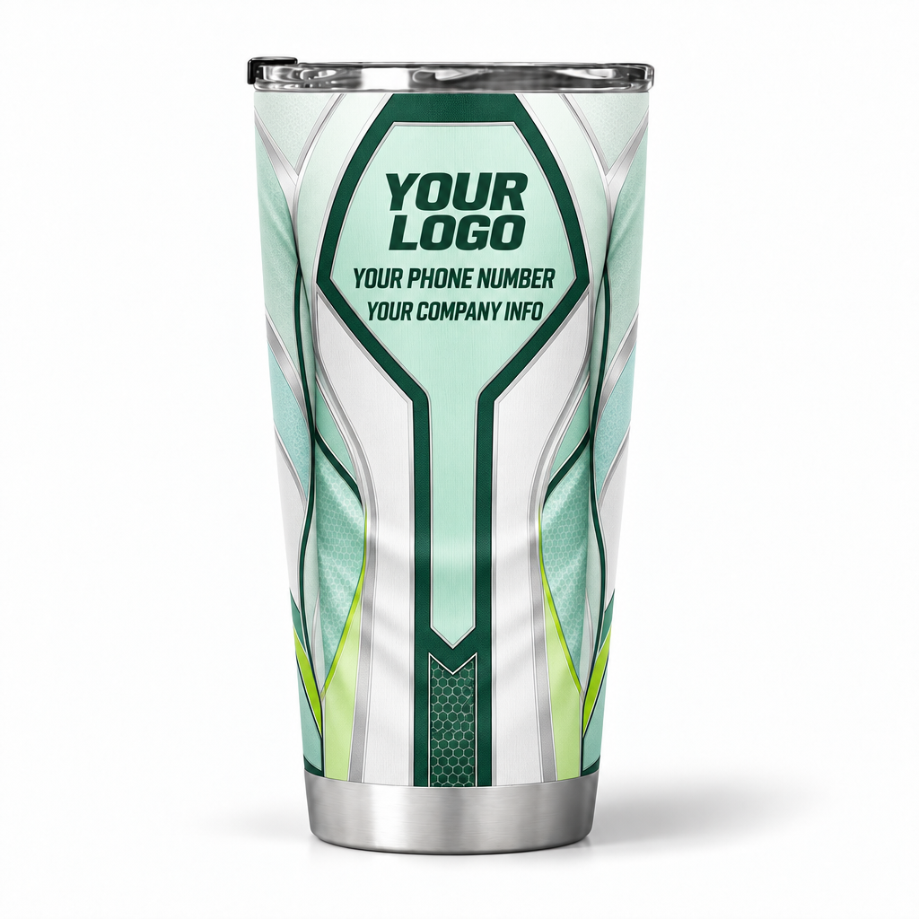 HTJS024 personalized tumbler 20oz back product mockup