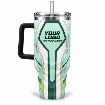HTJS024 personalized tumbler 40oz back product mockup