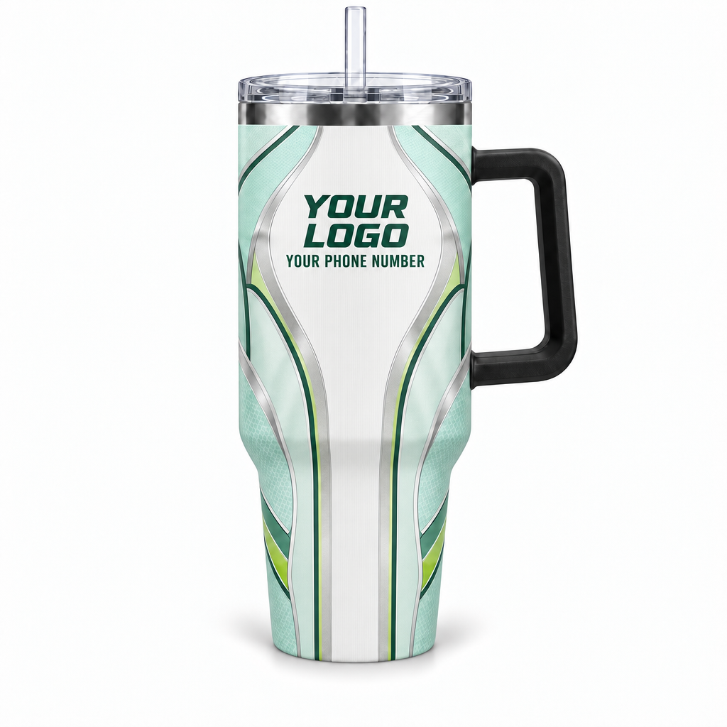 HTJS024 personalized tumbler 40oz front product mockup
