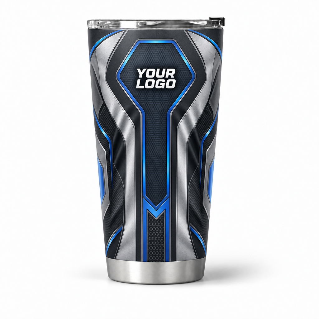 HTJS025 personalized tumbler 20oz front product mockup