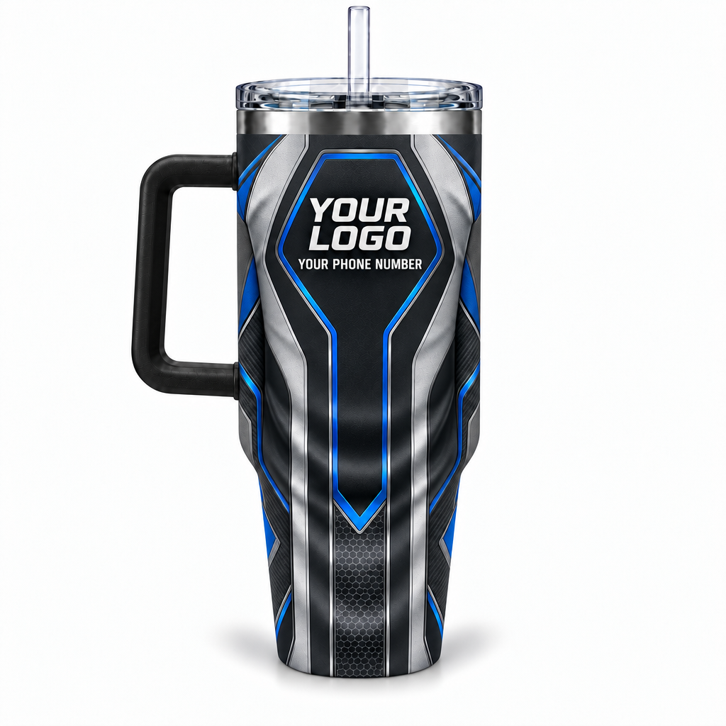 HTJS025 personalized tumbler 40oz back product mockup