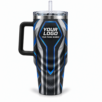 HTJS025 personalized tumbler 40oz back product mockup