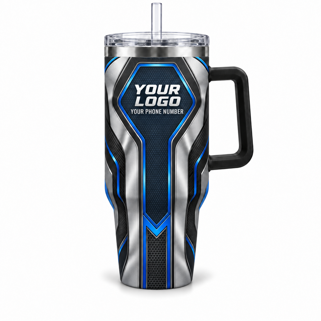 HTJS025 personalized tumbler 40oz front product mockup