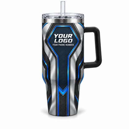 HTJS025 personalized tumbler 40oz front product mockup