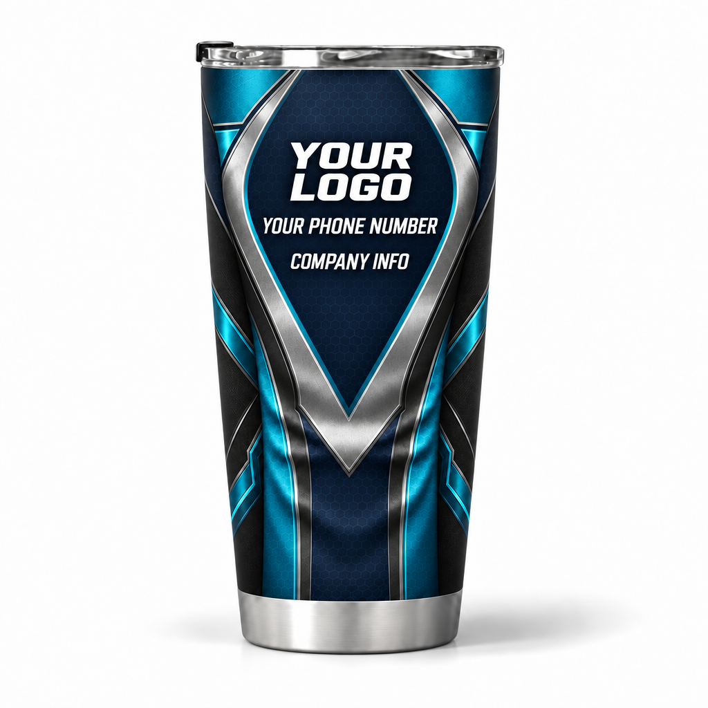HTJS027 personalized tumbler 20oz back product mockup