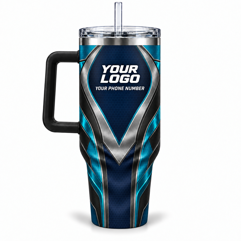 HTJS027 personalized tumbler 40oz back product mockup