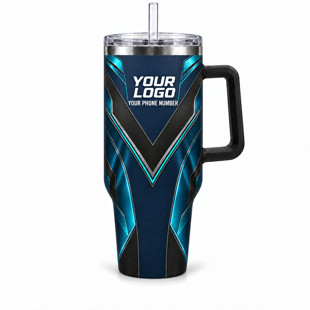 HTJS027 personalized tumbler 40oz front product mockup