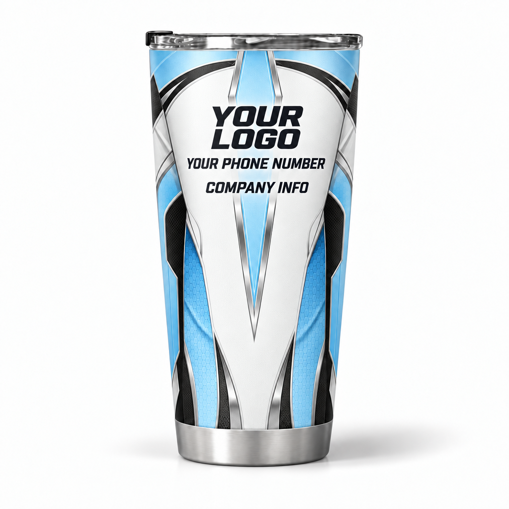 HTJS028 personalized tumbler 20oz back product mockup