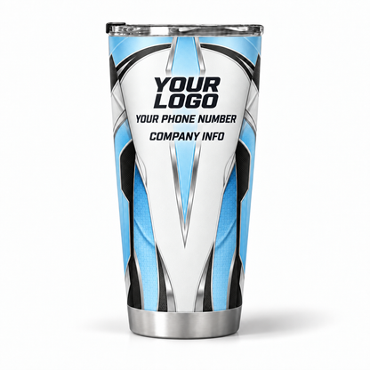 HTJS028 personalized tumbler 20oz back product mockup