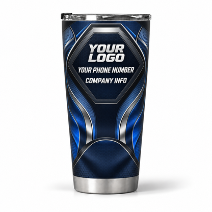 HTJS030 personalized tumbler 20oz back product mockup