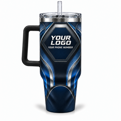 HTJS030 personalized tumbler 40oz back product mockup