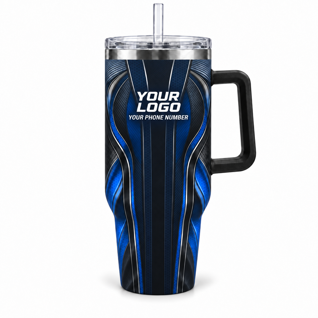 HTJS030 personalized tumbler 40oz front product mockup