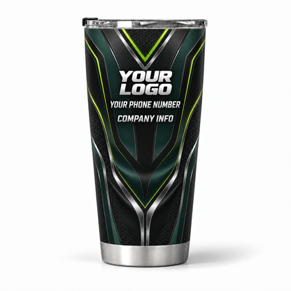HTJS031 personalized tumbler 20oz back product mockup