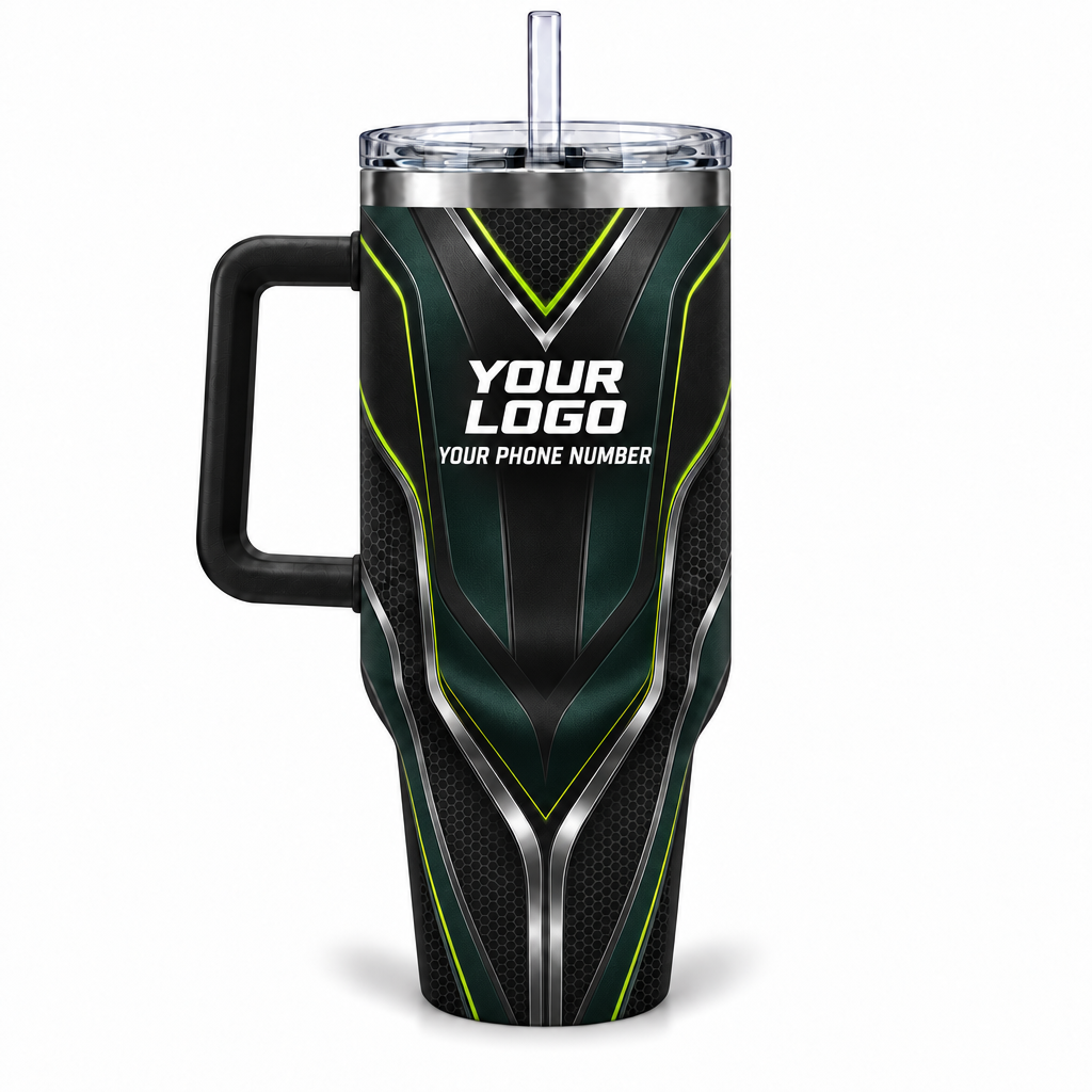 HTJS031 personalized tumbler 40oz back product mockup