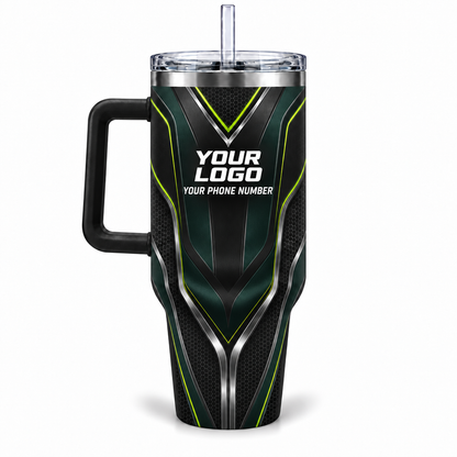HTJS031 personalized tumbler 40oz back product mockup