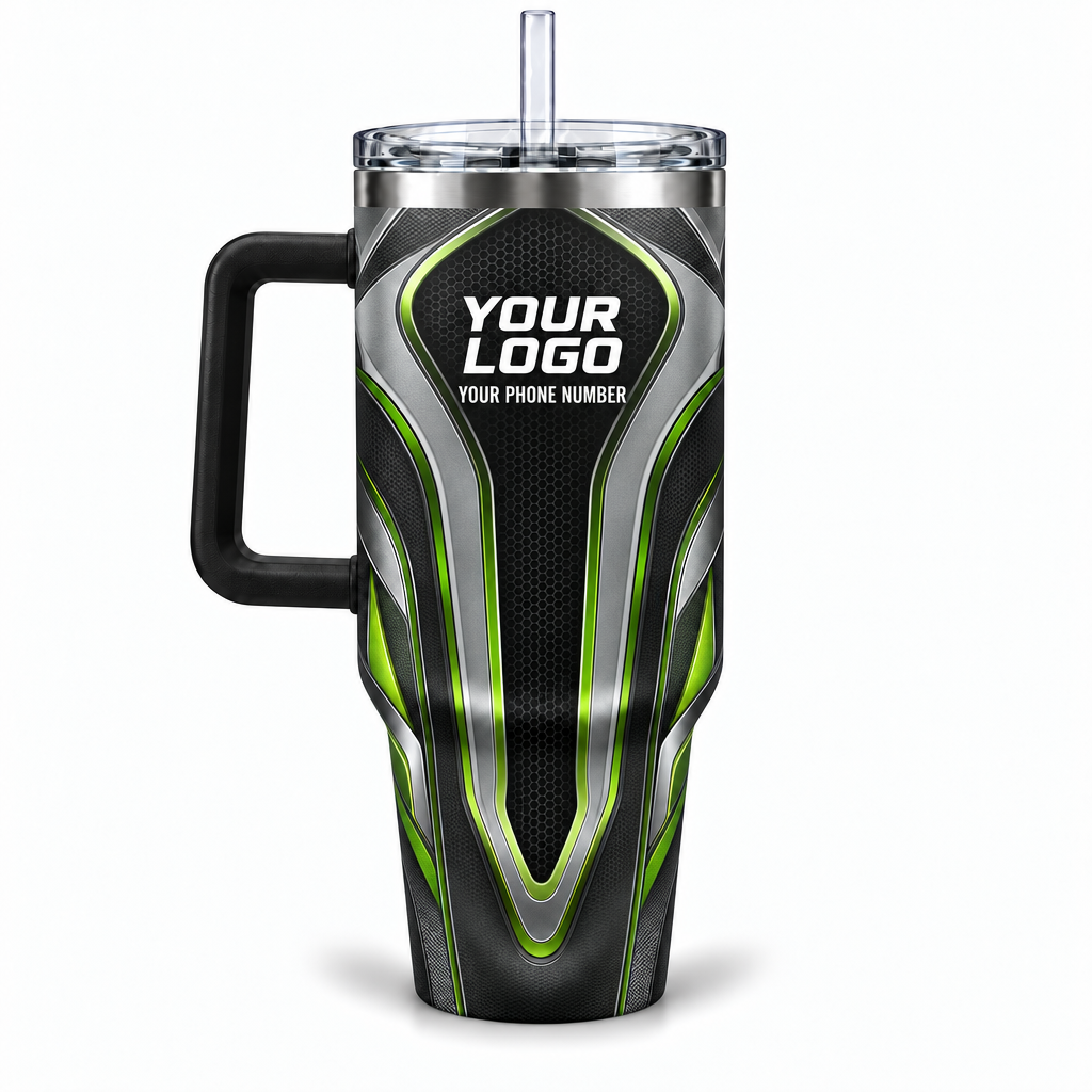 HTJS032 personalized tumbler 40oz back product mockup