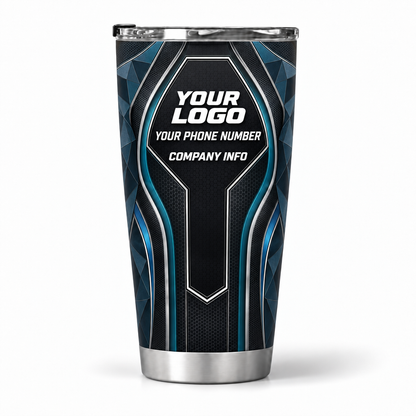 HTJS033 personalized tumbler 20oz back product mockup