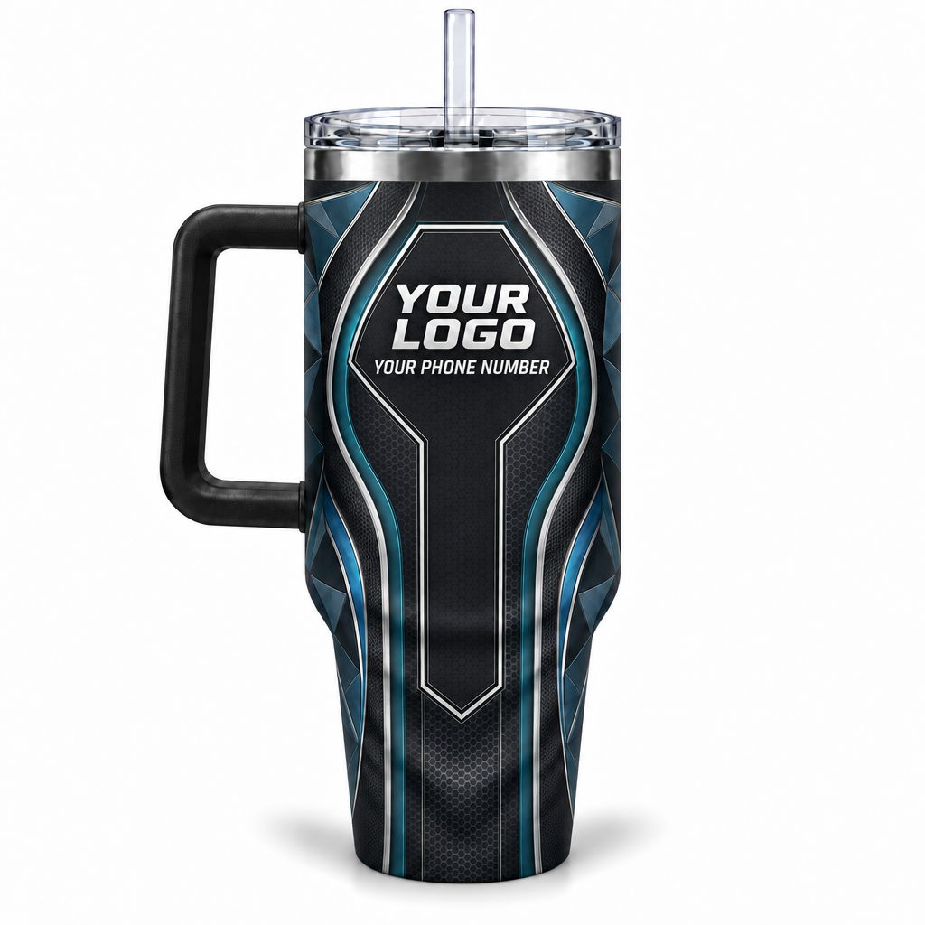 HTJS033 personalized tumbler 40oz back product mockup
