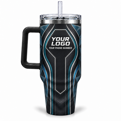 HTJS033 personalized tumbler 40oz back product mockup