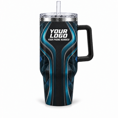 HTJS033 personalized tumbler 40oz front product mockup