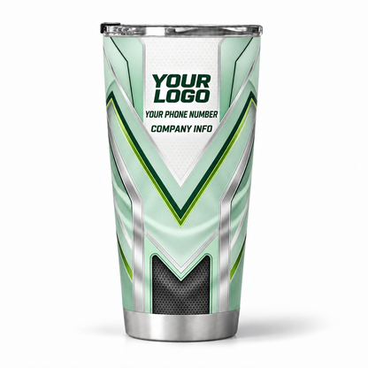HTJS034 personalized tumbler 20oz back product mockup