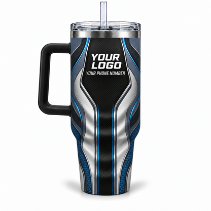 HTJS035 personalized tumbler 40oz back product mockup