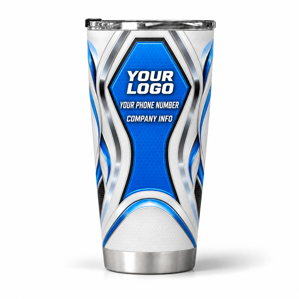 HTJS038 personalized tumbler 20oz back product mockup