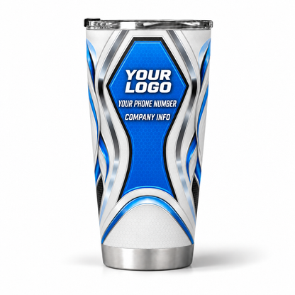 HTJS038 personalized tumbler 20oz back product mockup