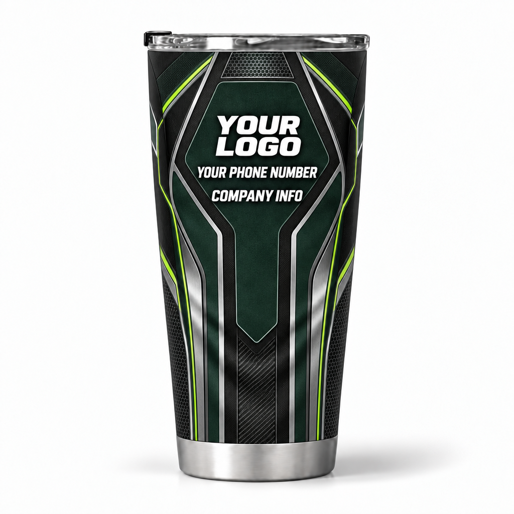 HTJS039 personalized tumbler 20oz back product mockup