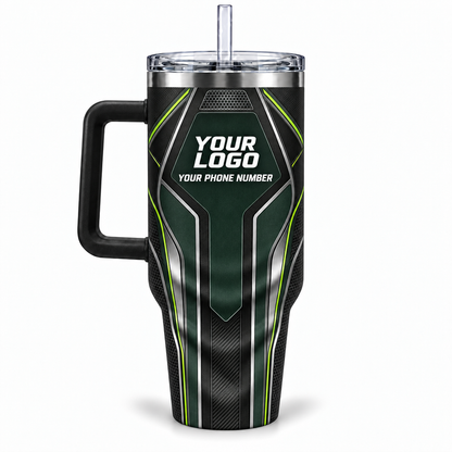 HTJS039 personalized tumbler 40oz back product mockup