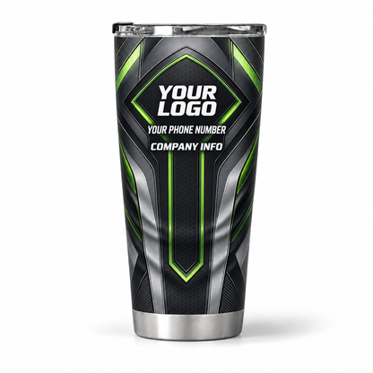 HTJS041 personalized tumbler 20oz back product mockup