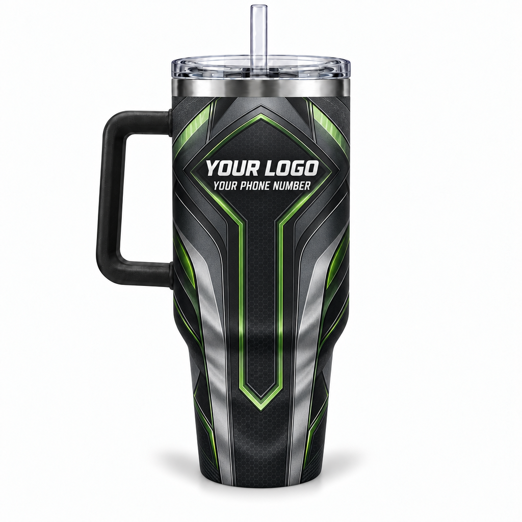 HTJS041 personalized tumbler 40oz back product mockup