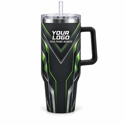 HTJS041 personalized tumbler 40oz front product mockup