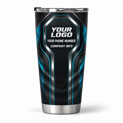HTJS042 personalized tumbler 20oz back product mockup