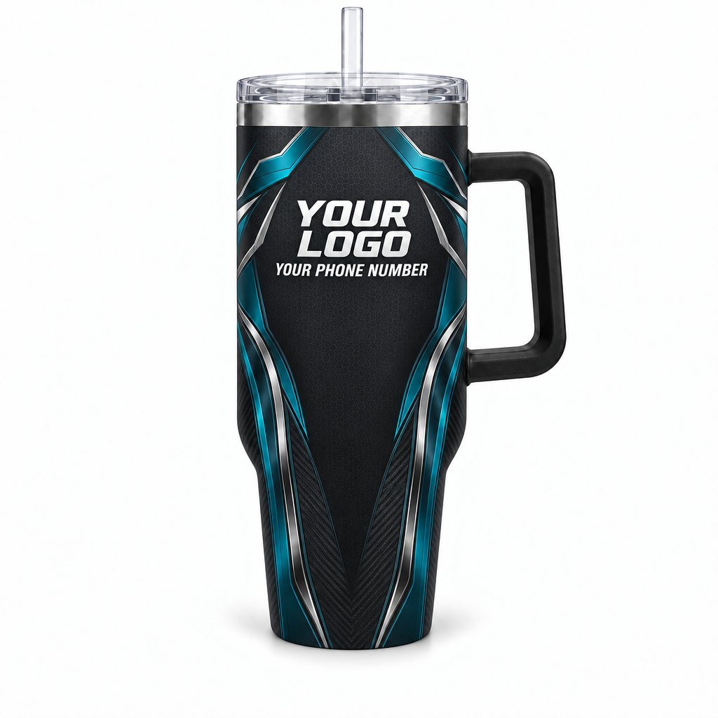 HTJS042 personalized tumbler 40oz front product mockup