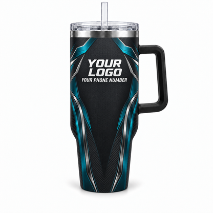 HTJS042 personalized tumbler 40oz front product mockup