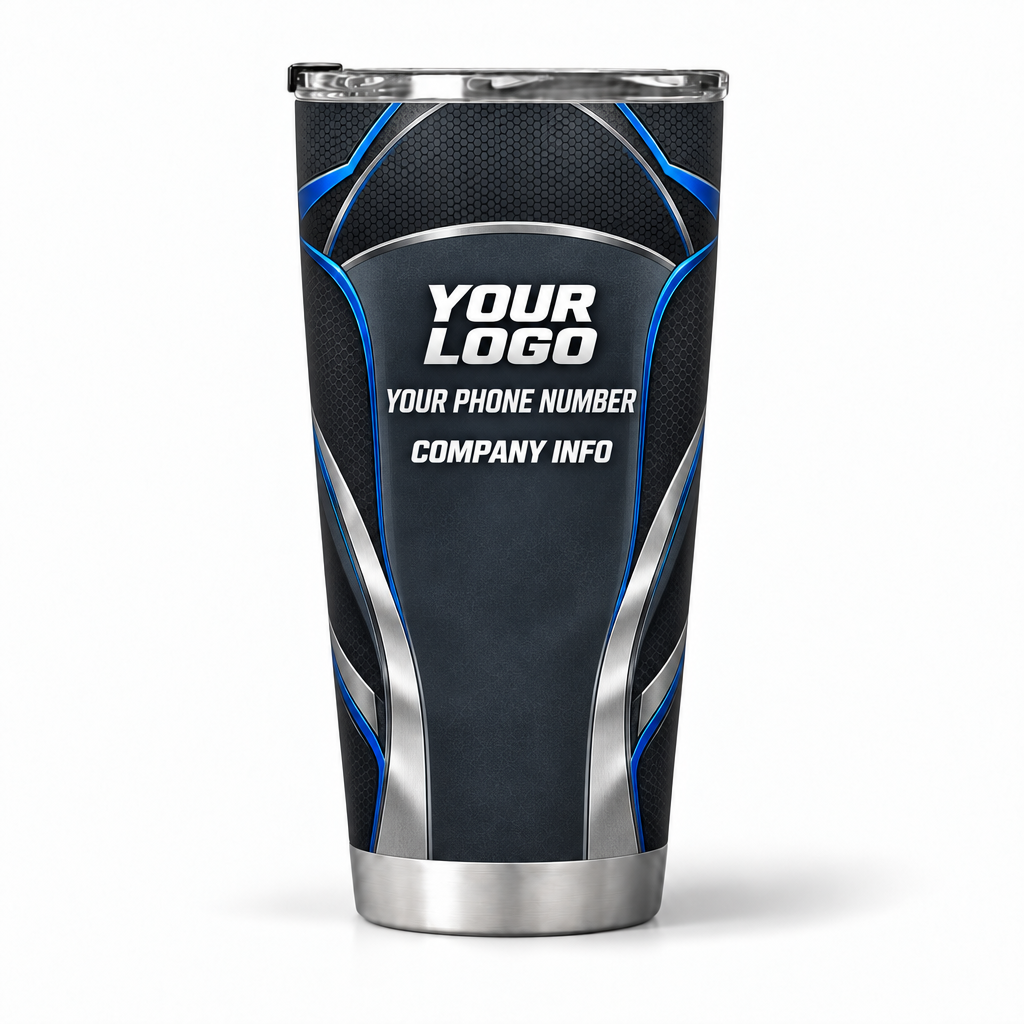 HTJS043 personalized tumbler 20oz back product mockup
