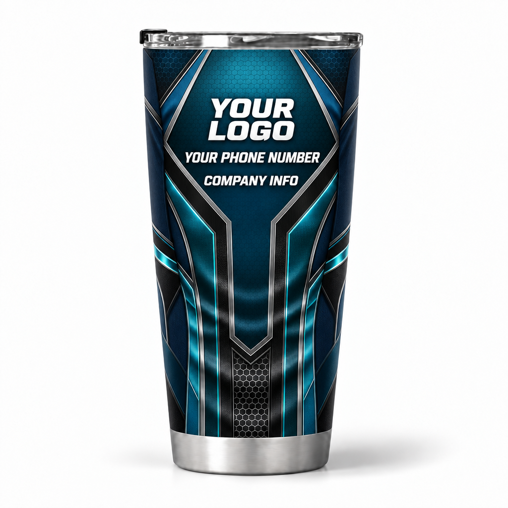 HTJS044 personalized tumbler 20oz back product mockup