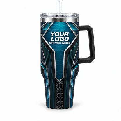 HTJS044 personalized tumbler 40oz front product mockup