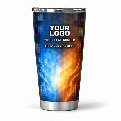 HVA002 personalized tumbler 20oz back product mockup