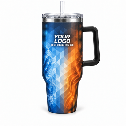 HVA002 personalized tumbler 40oz front product mockup