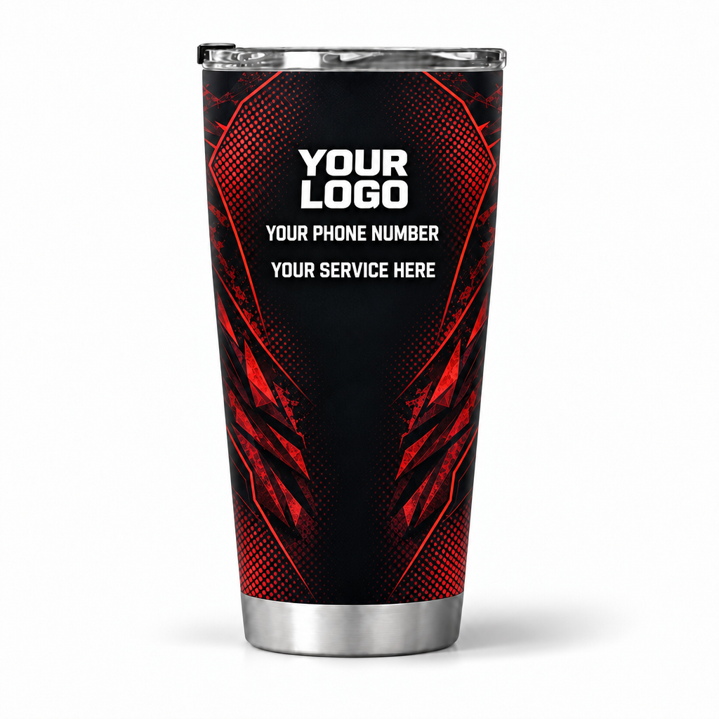 HVA003 personalized tumbler 20oz back product mockup