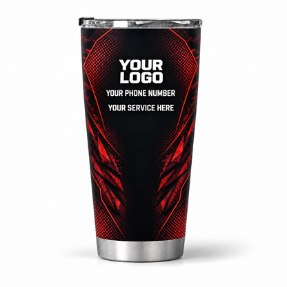 HVA003 personalized tumbler 20oz back product mockup